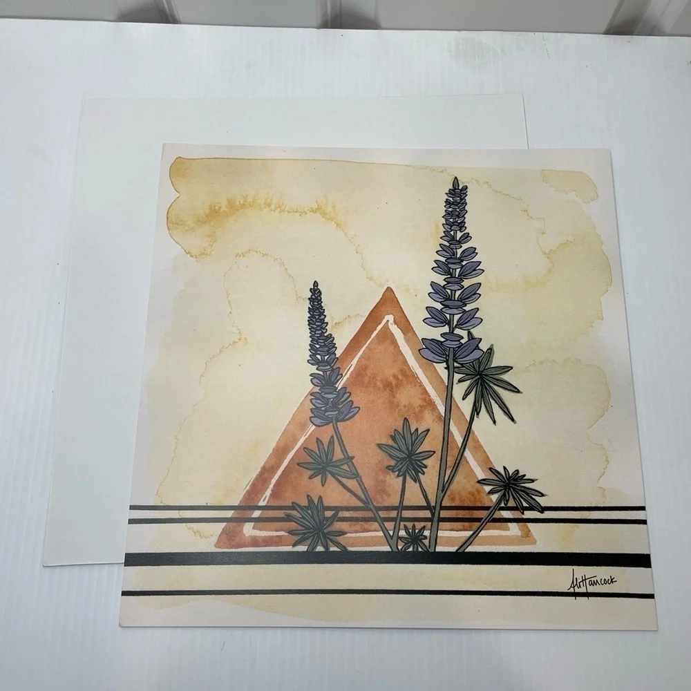 Whiskey Jack Designs Set of 3 Paintings 12x12 Castilleja Lupine Balsamroot